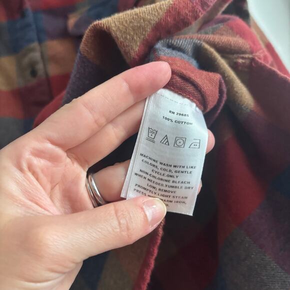 Pendleton Men’s Plaid Fall Fleece Button Down Long Sleeve Sz L Cotton Western - Picture 3 of 10